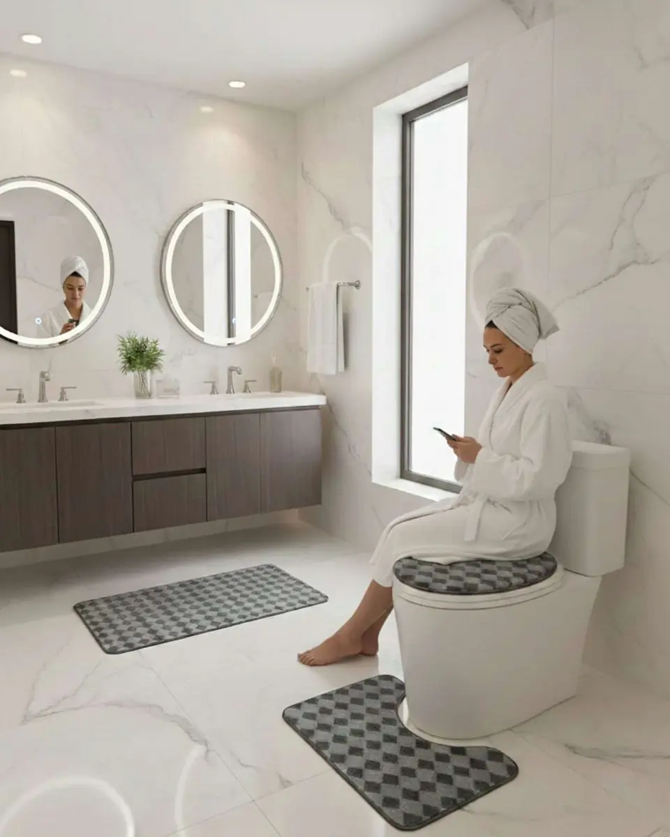 SET DE BAÑO 3 PIEZAS SUAVES Y ABSORBENTES 3
