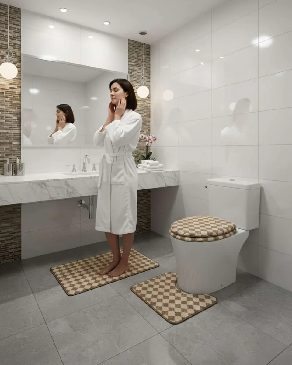 SET DE BAÑO 3 PIEZAS SUAVES Y ABSORBENTES 3