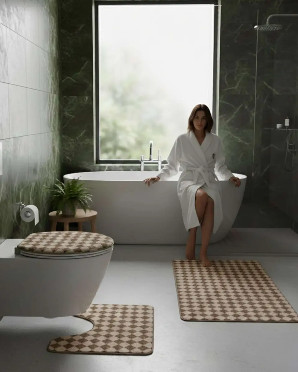 SET DE BAÑO 3 PIEZAS SUAVES Y ABSORBENTES 4