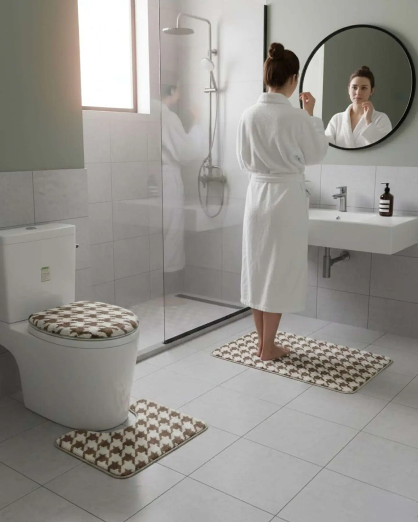 SET DE BAÑO 3 PIEZAS SUAVES Y ABSORBENTES 4