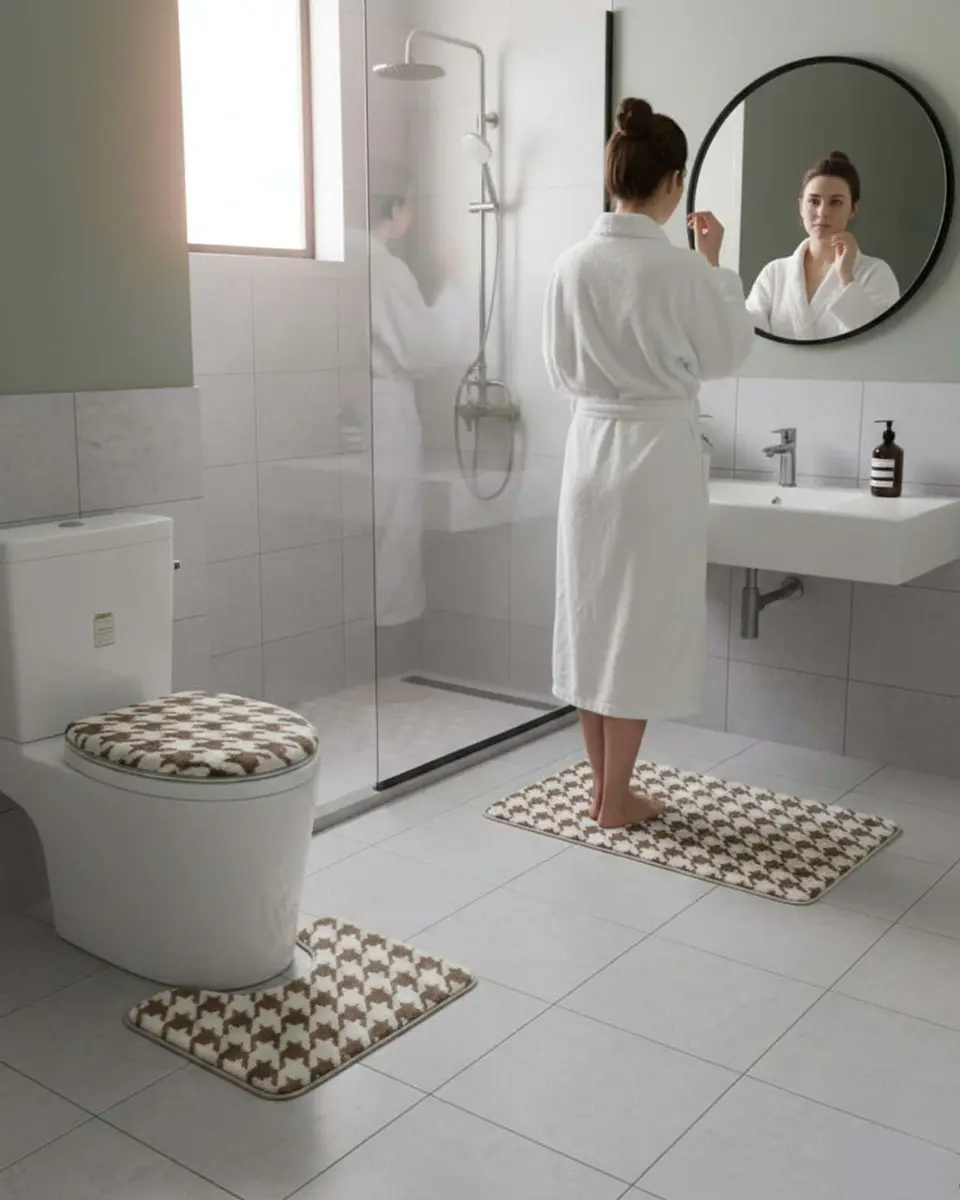 SET DE BAÑO 3 PIEZAS SUAVES Y ABSORBENTES 4