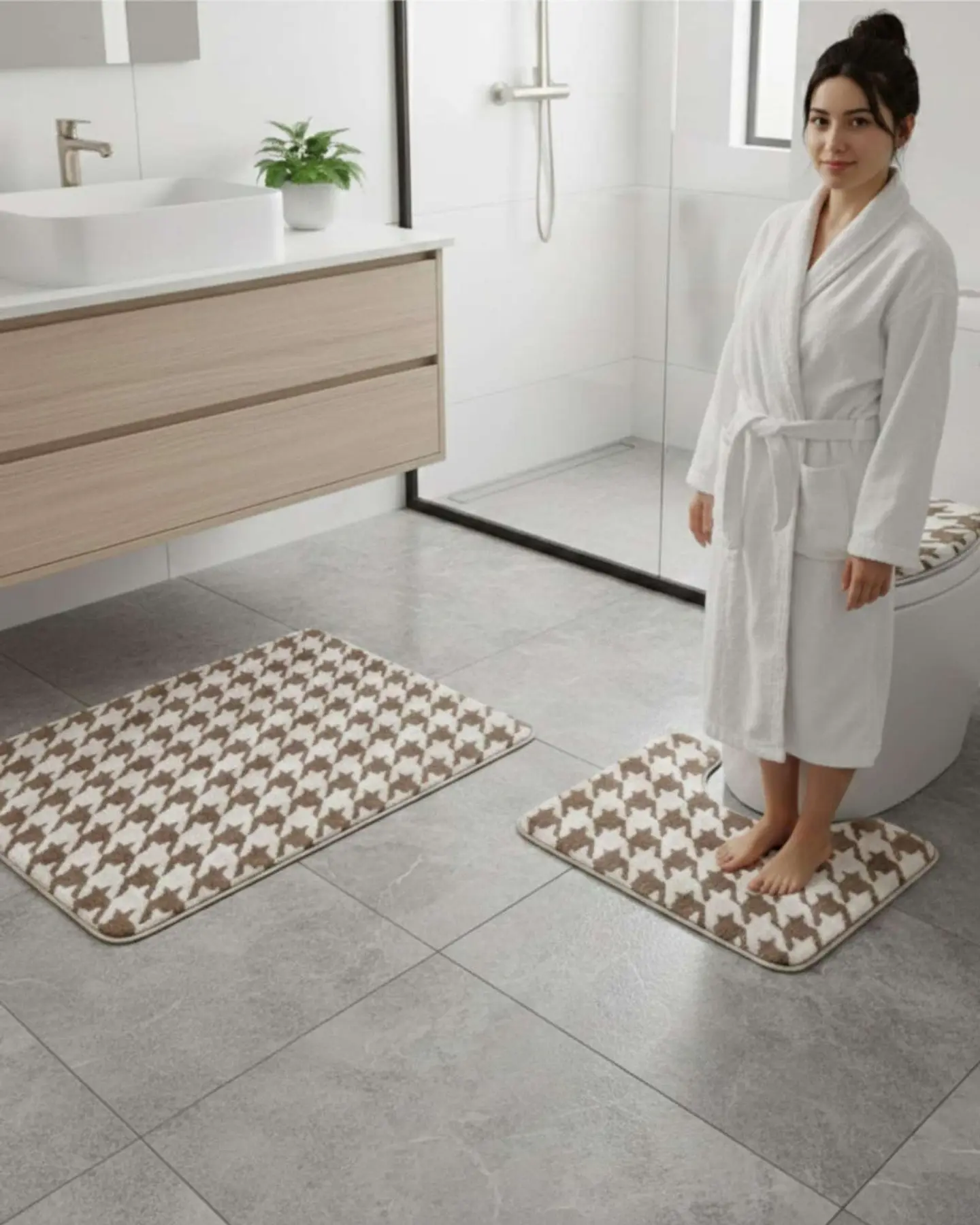 SET DE BAÑO 3 PIEZAS SUAVES Y ABSORBENTES 5