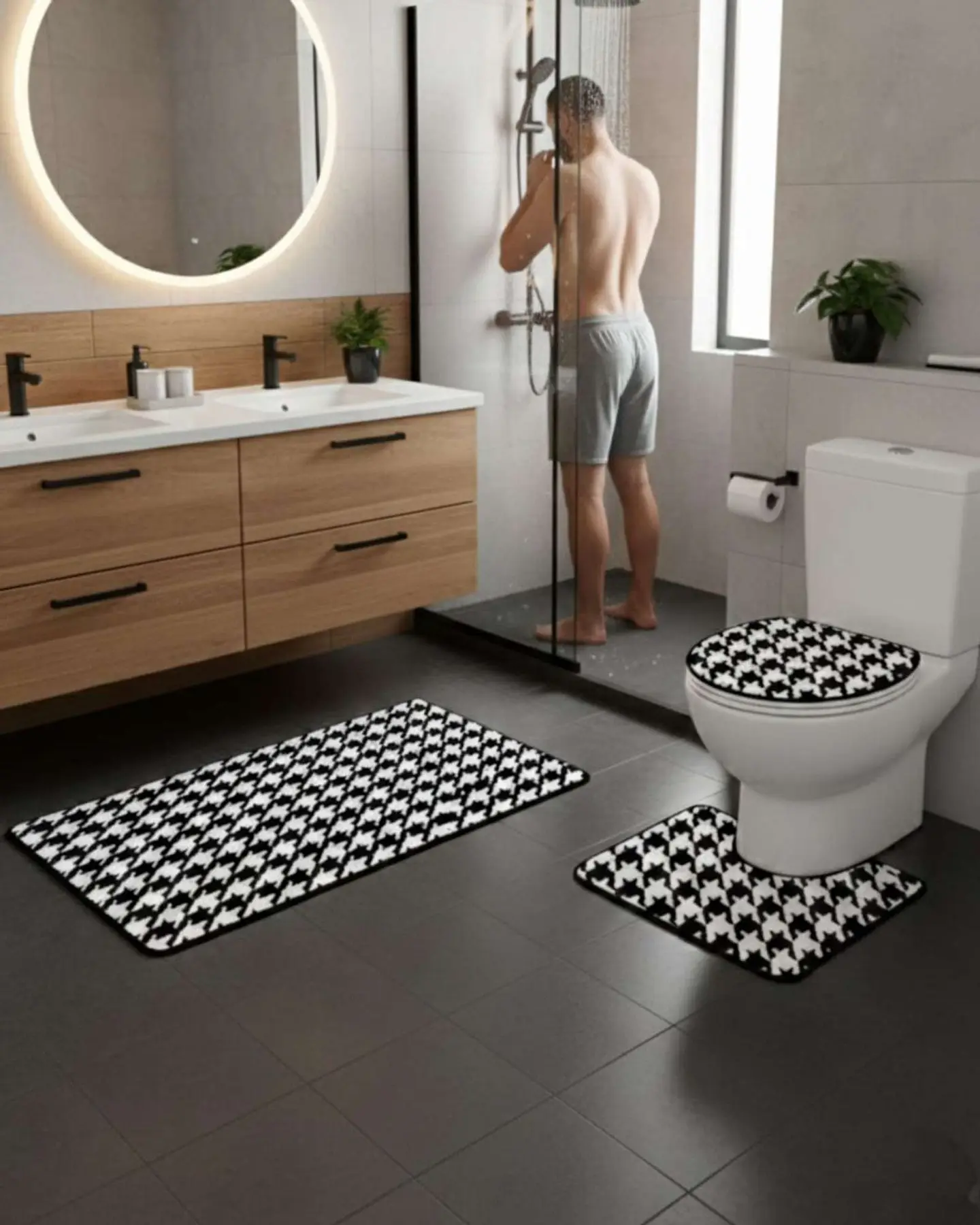 SET DE BAÑO 3 PIEZAS SUAVES Y ABSORBENTES 4