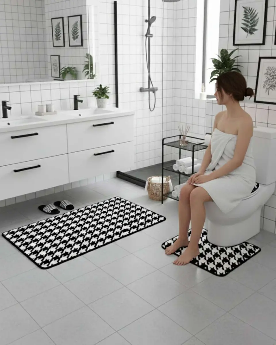 SET DE BAÑO 3 PIEZAS SUAVES Y ABSORBENTES 5