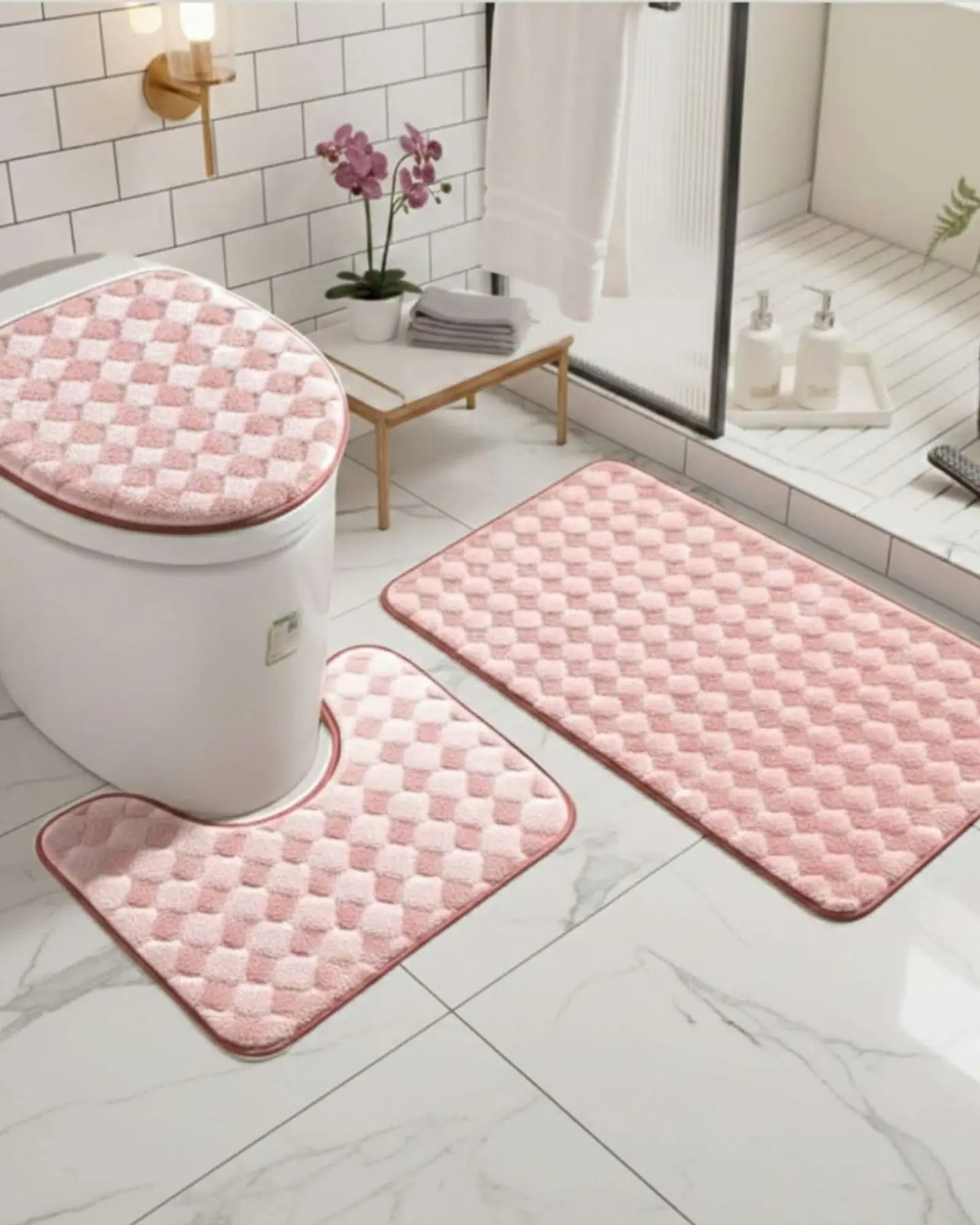 SET DE BAÑO 3 PIEZAS SUAVES Y ABSORBENTES 1