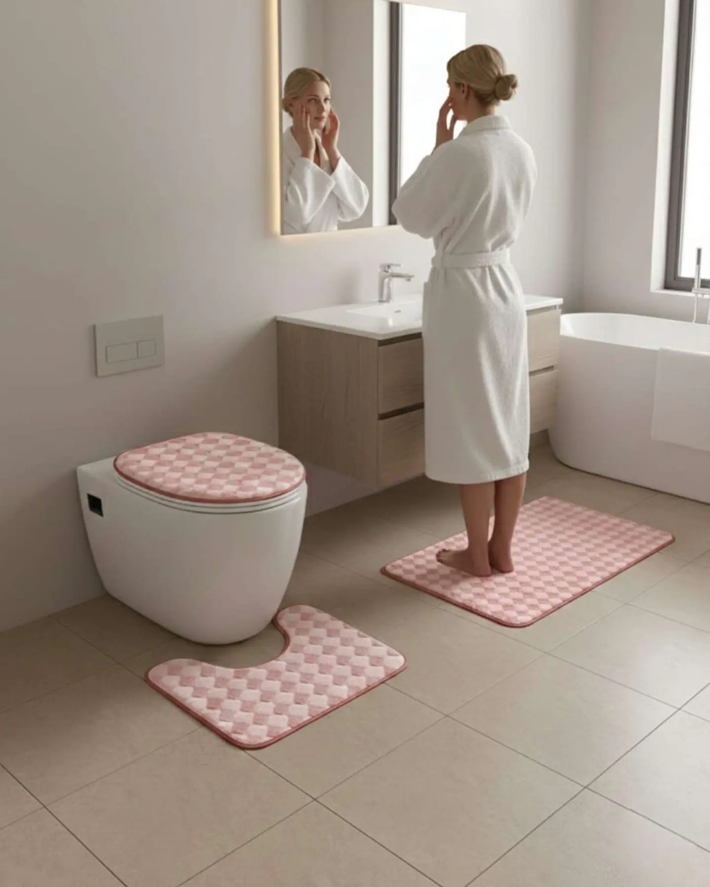 SET DE BAÑO 3 PIEZAS SUAVES Y ABSORBENTES 3