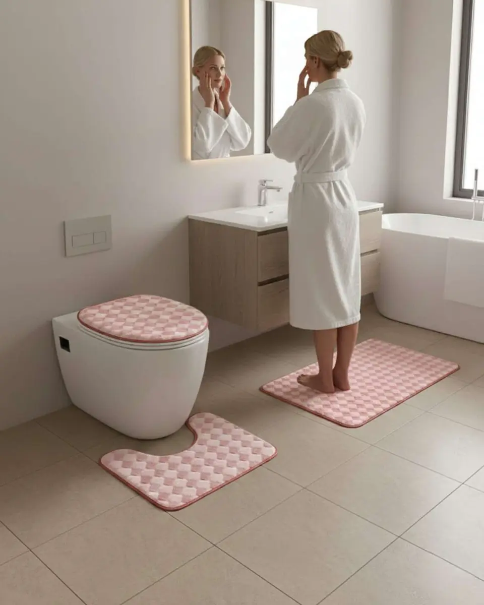 SET DE BAÑO 3 PIEZAS SUAVES Y ABSORBENTES 3