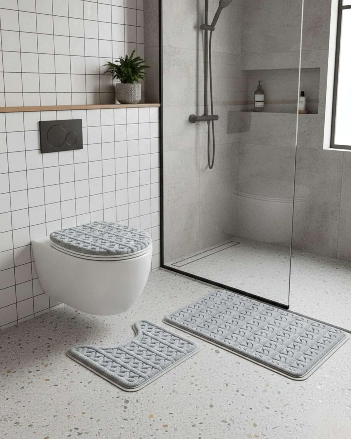 SET DE BAÑO 3 PIEZAS SUAVES Y ABSORBENTES 2