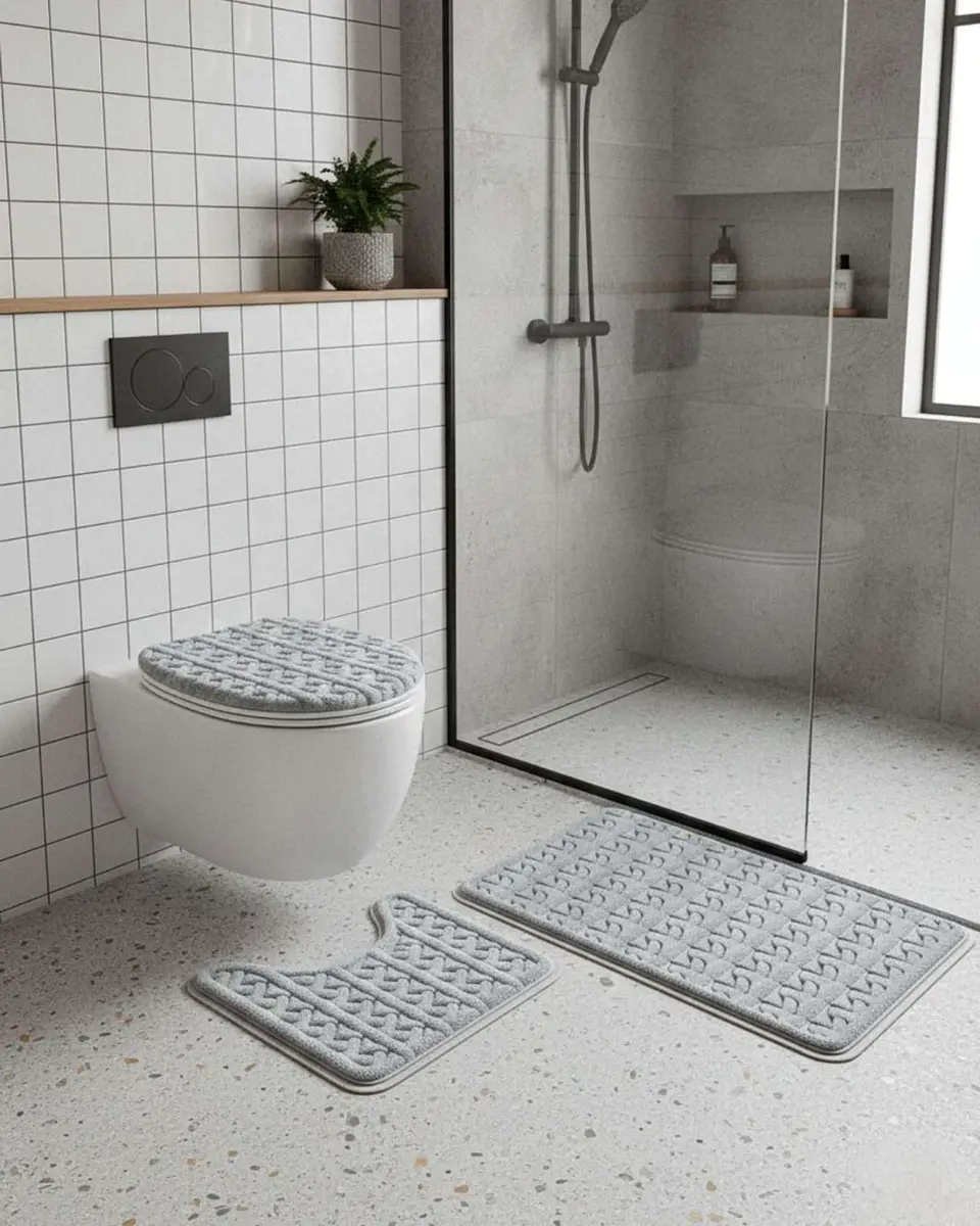 SET DE BAÑO 3 PIEZAS SUAVES Y ABSORBENTES 2