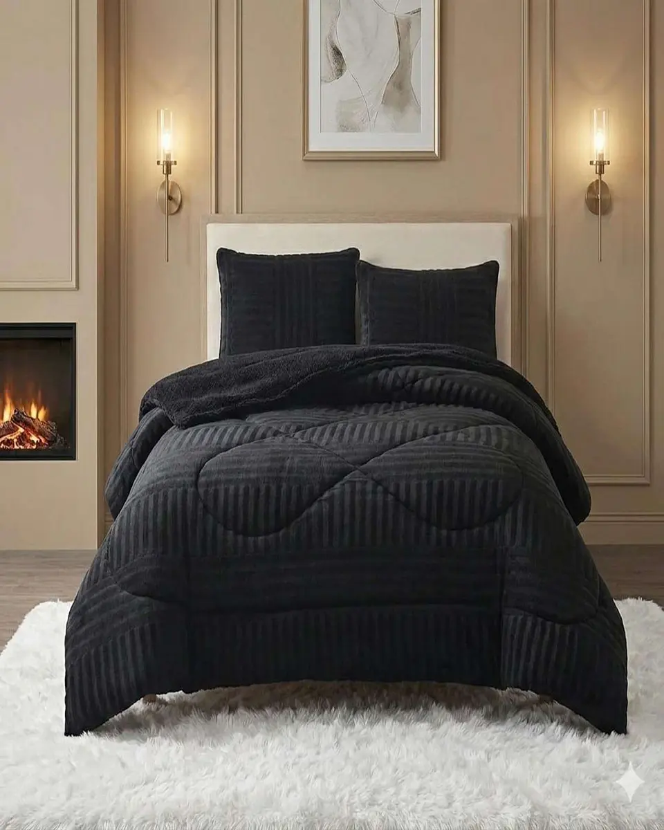 Cubrecama 2 plaza Sherpa Chiporro Invierno Extra Suave Premium 2