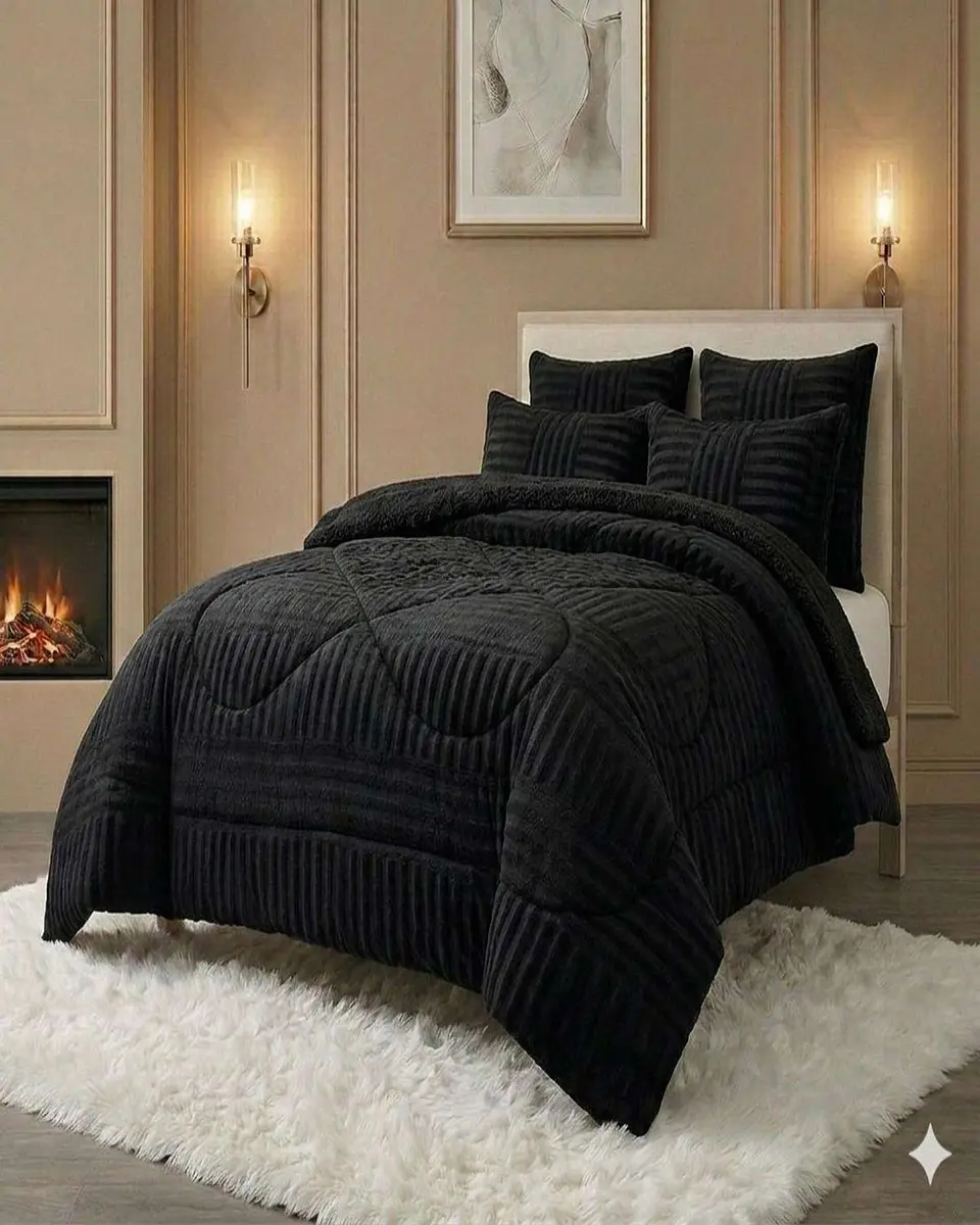 Cubrecama 2 plaza Sherpa Chiporro Invierno Extra Suave Premium 4