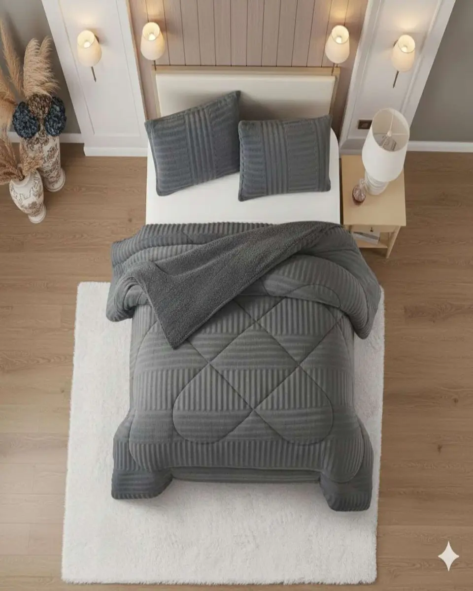 Set Cubrecama Chiporro más Sábana Polar Plaza y Media Premium 5