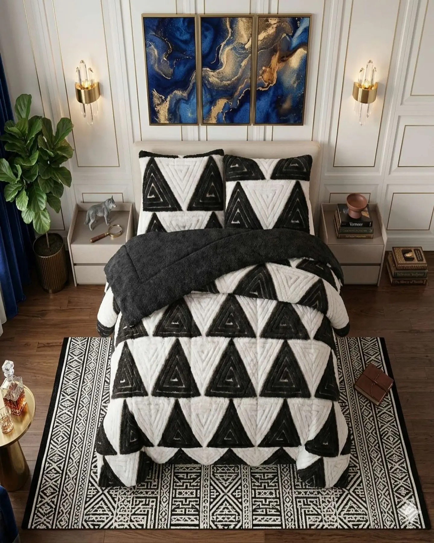 Cubrecama Plaza y Media Invierno Jacquard Cutting Premium Chiporro Extra Suave 2