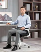 Silla Ergonómica Pro Máximo Confort con Apoyacabeza Ajustable Blanca - Miniatura 2