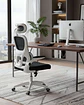 Silla Ergonómica Pro Máximo Confort con Apoyacabeza Ajustable Blanca - Miniatura 3