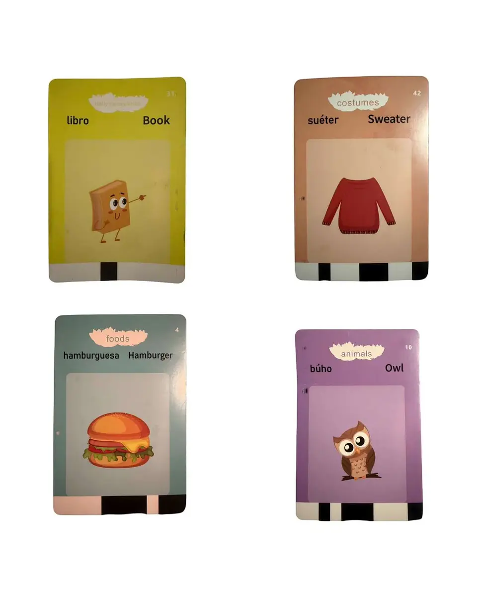 Juego de Cartas con Sonido Español e Inglés  Aprender Jugando 6
