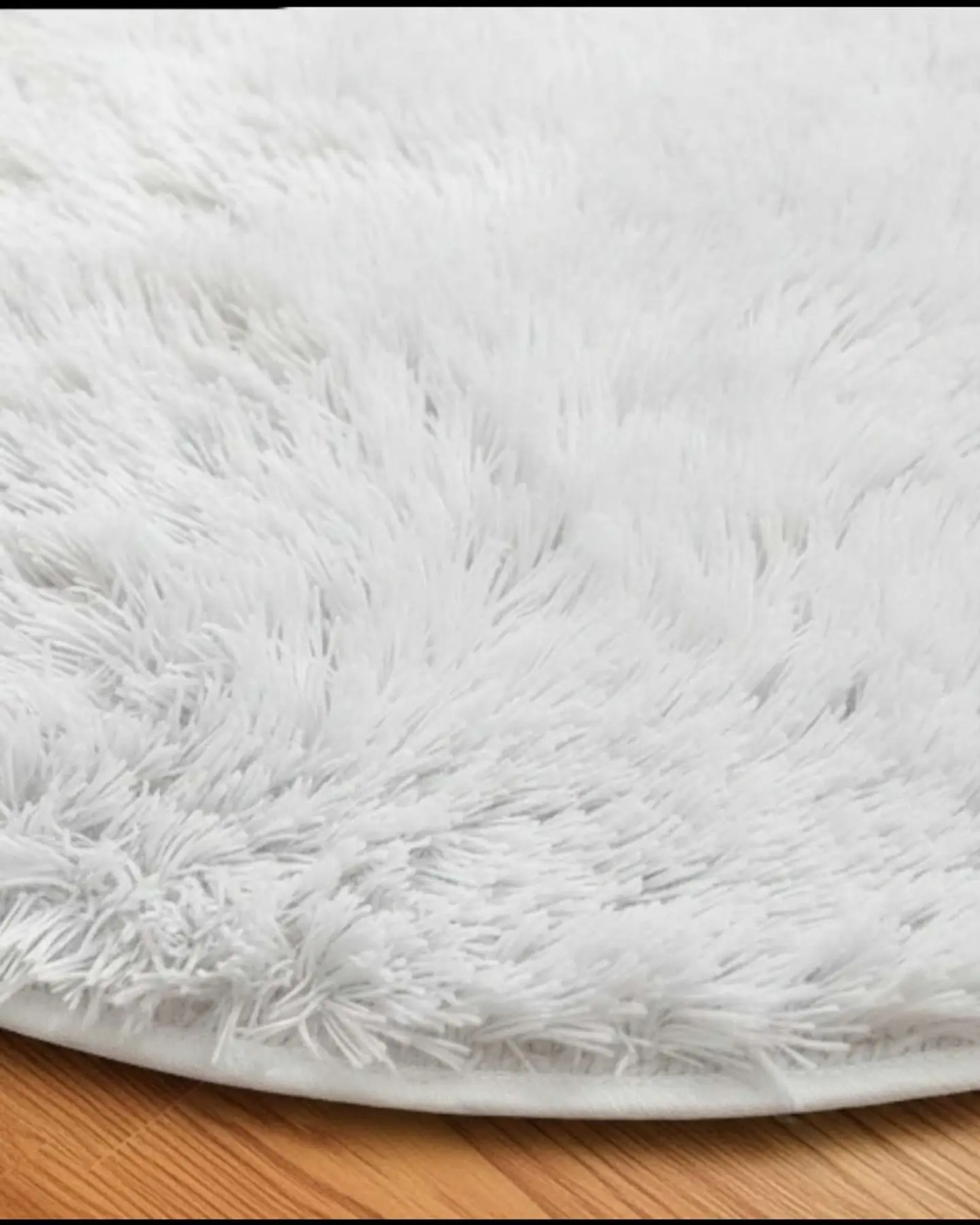 Alfombra Redonda de Pelo Suave Shaggy 150 cm 3