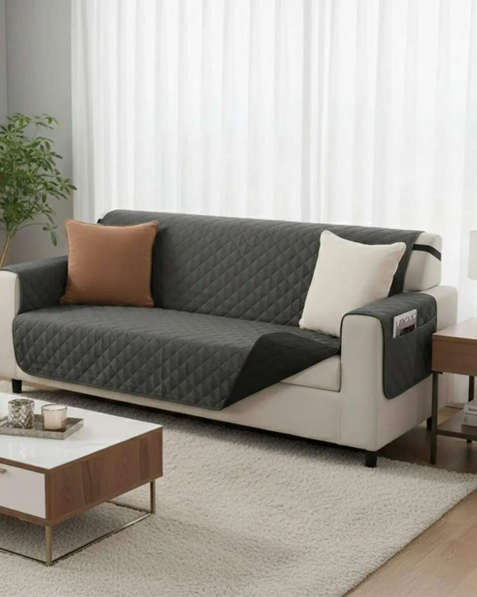 Cubre sillon reversibles con bolsas 3 Cuerpos 2