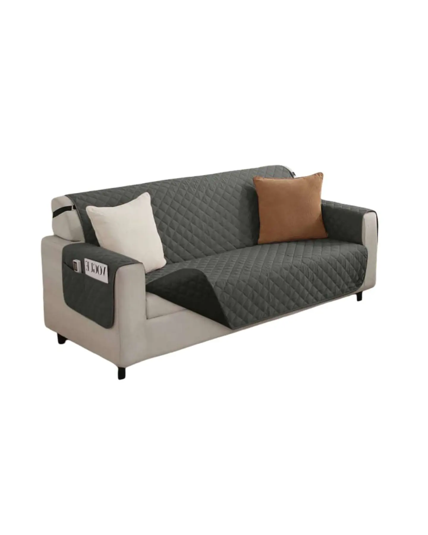 Cubre sillon reversibles con bolsas 3 Cuerpos 3