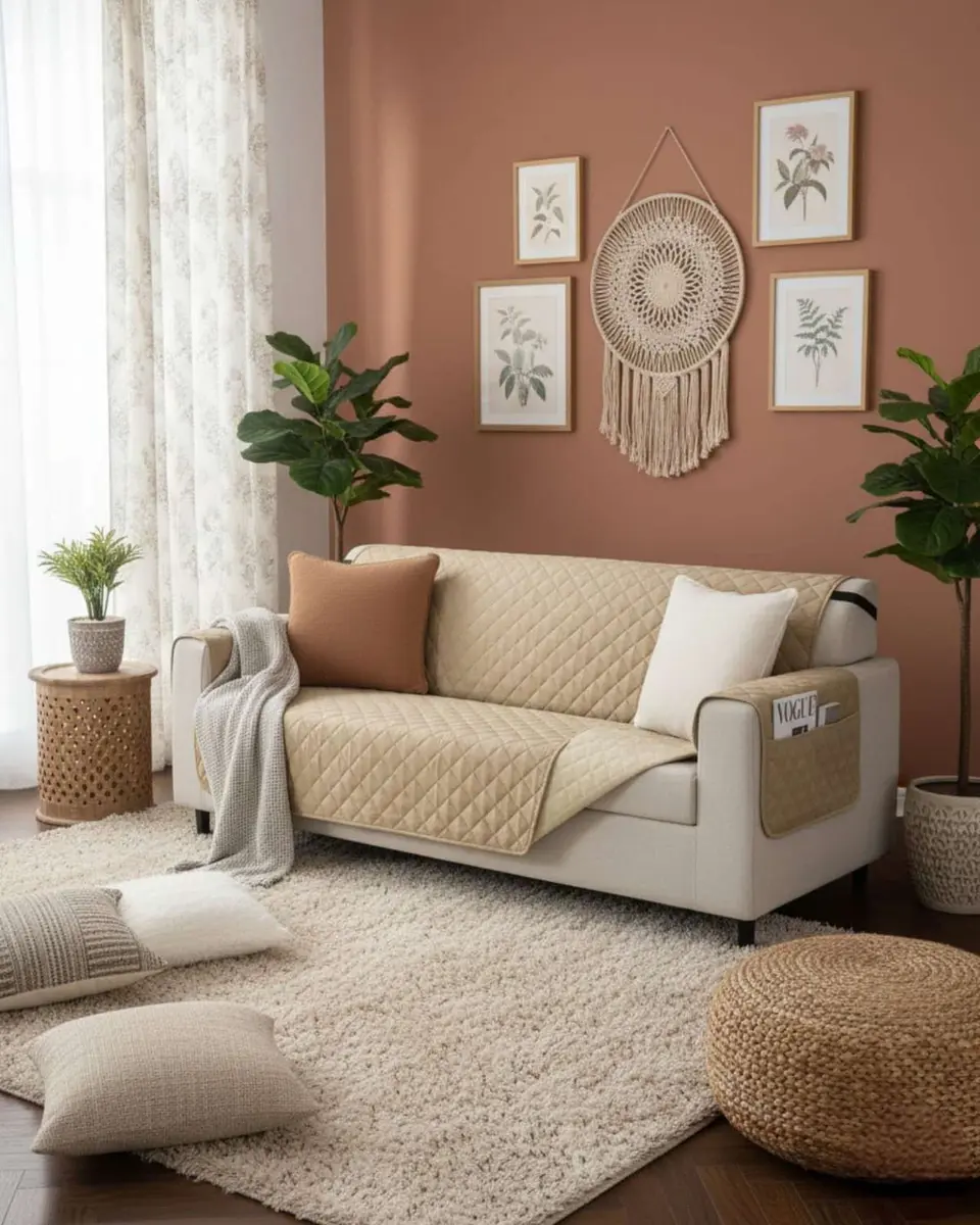 Cubre sillon reversibles con bolsas 3 Cuerpos 1