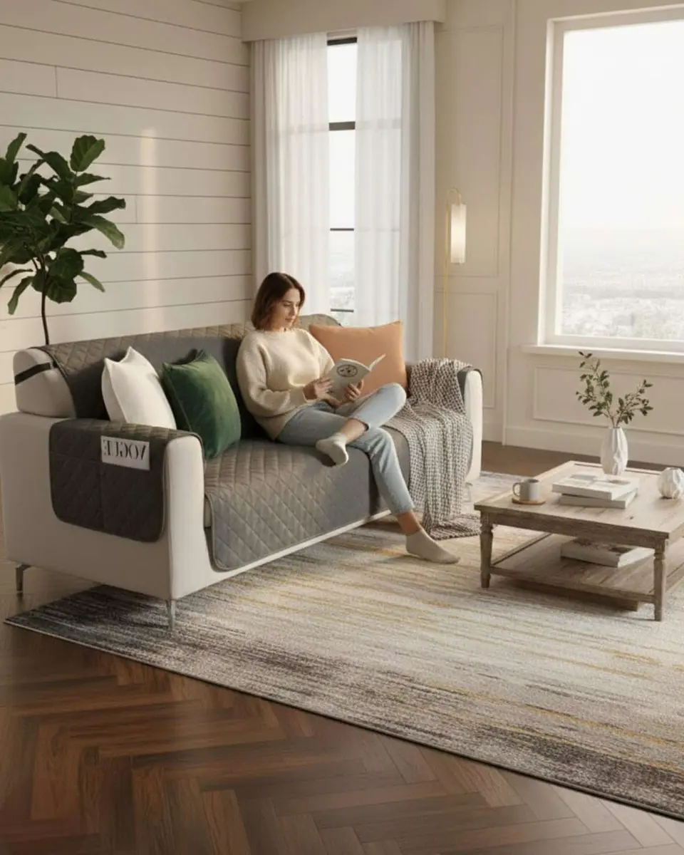 Cubre sillon reversibles con bolsas 3 Cuerpos 6
