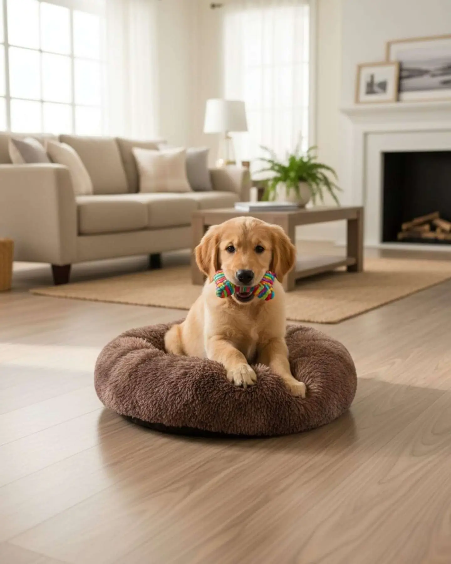 Cama Acolchada de Alta Densidad para tus mascotas 70 cm 2