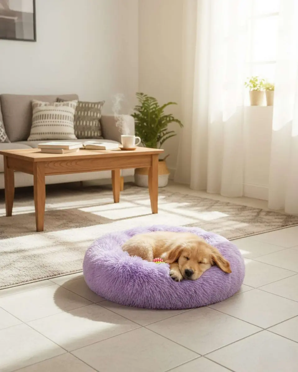 Cama Acolchada de Alta Densidad para tus mascotas 100 cm 2