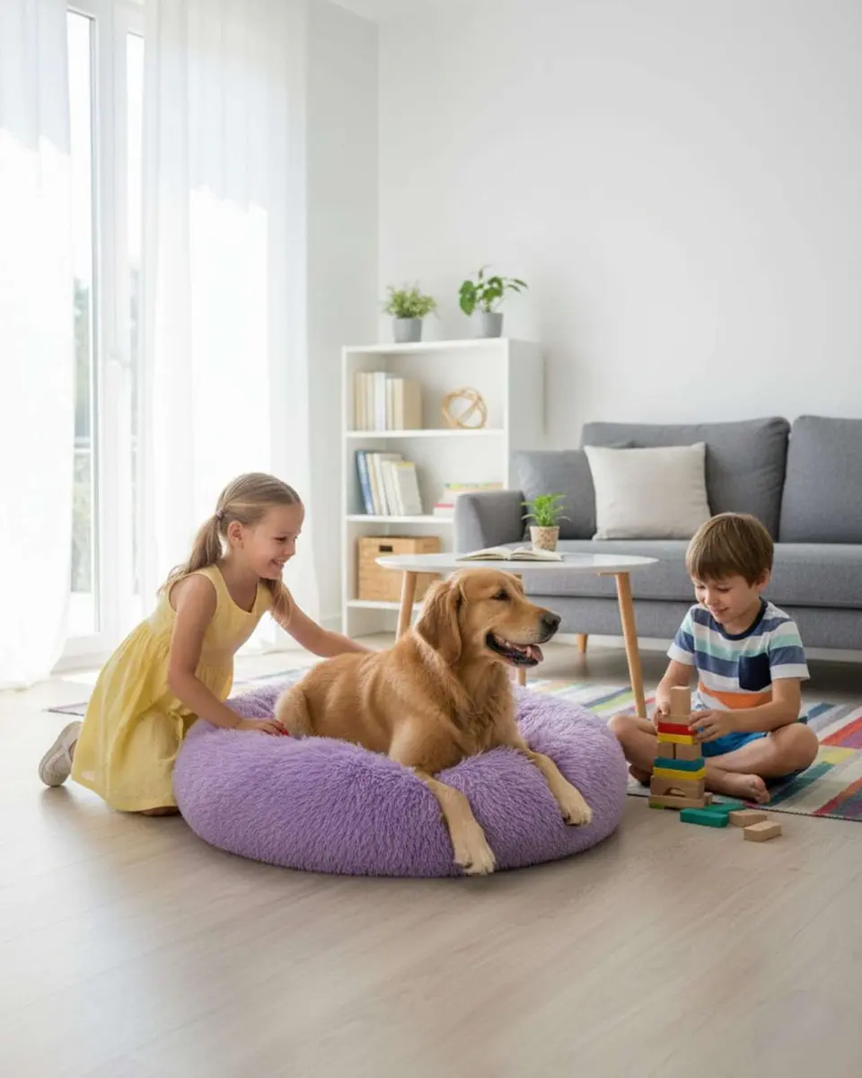 Cama Acolchada de Alta Densidad para tus mascotas 100 cm 5