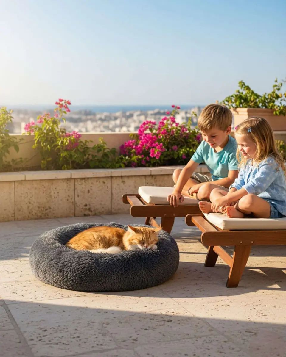 Cama Acolchada de Alta Densidad para tus mascotas 100 cm 4