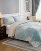 Cubrecama Quilt Con Sherpa Plaza y Media Diseño Elegante 180x230cm - Miniatura 1