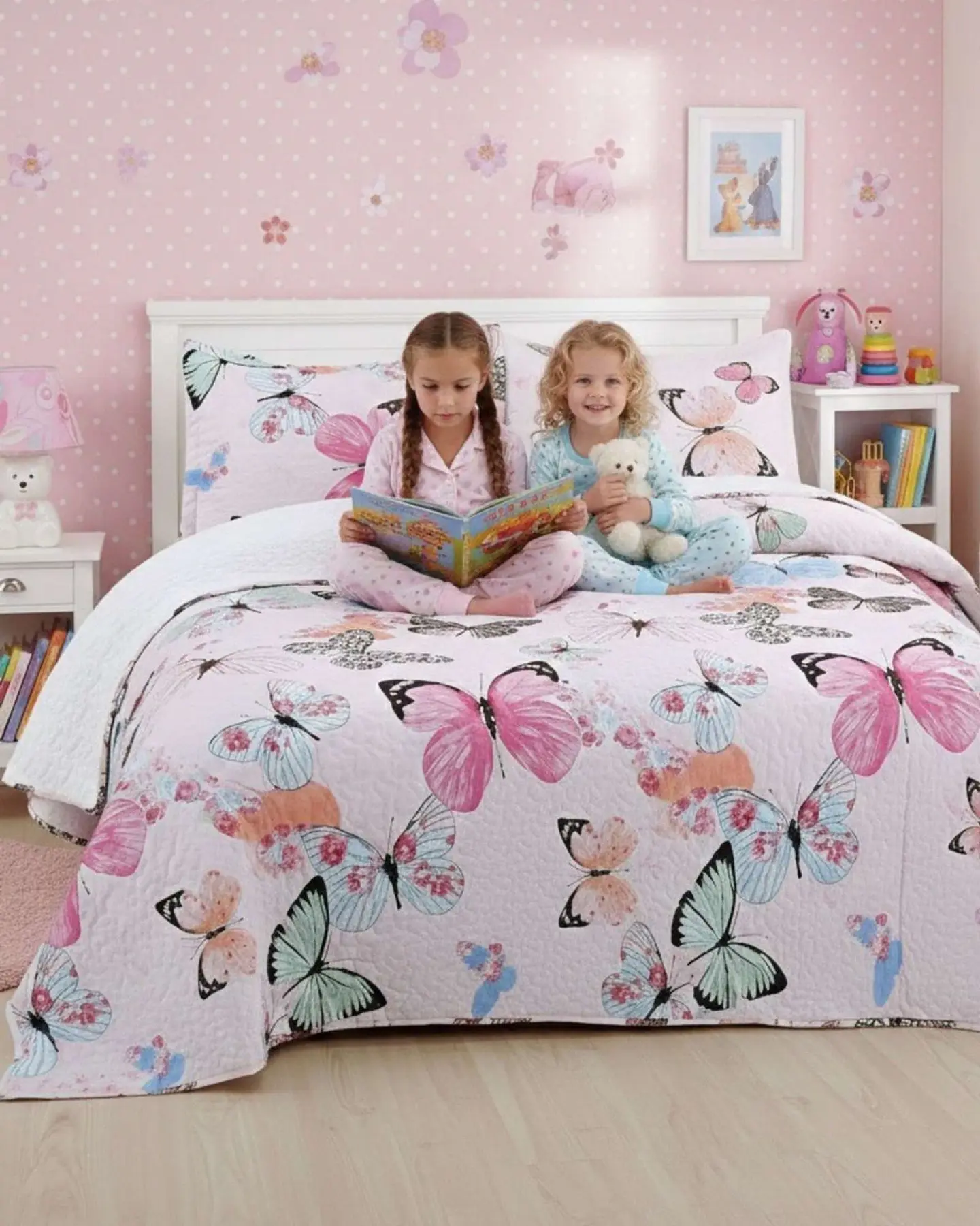 Cubrecama Quilt Con Sherpa 2 Plazas Diseño Elegante 230x250cm 1