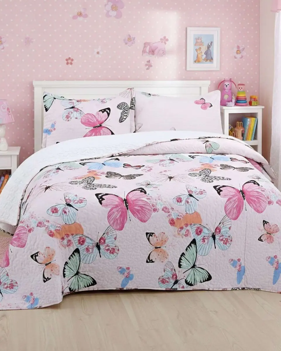Cubrecama Quilt Con Sherpa 2 Plazas Diseño Elegante 230x250cm 2