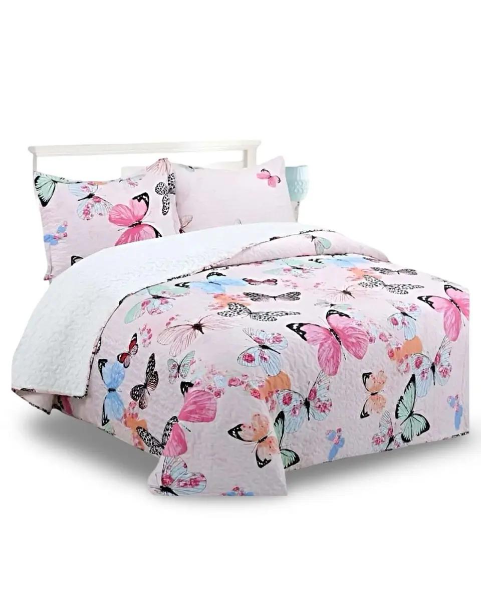 Cubrecama Quilt Con Sherpa 2 Plazas Diseño Elegante 230x250cm 5
