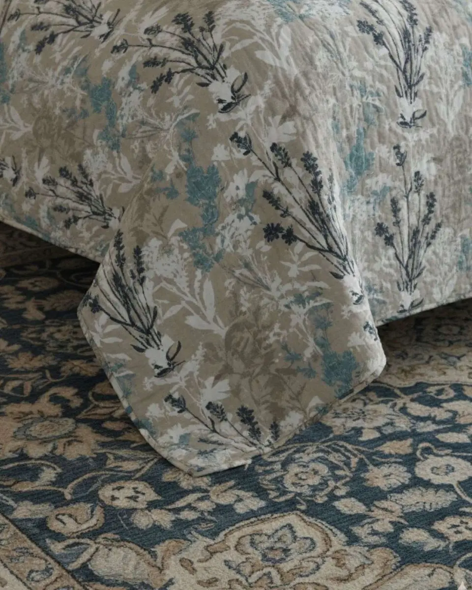 Cubrecama Quilt King Con Chiporro Diseño Elegante 250x270cm 6