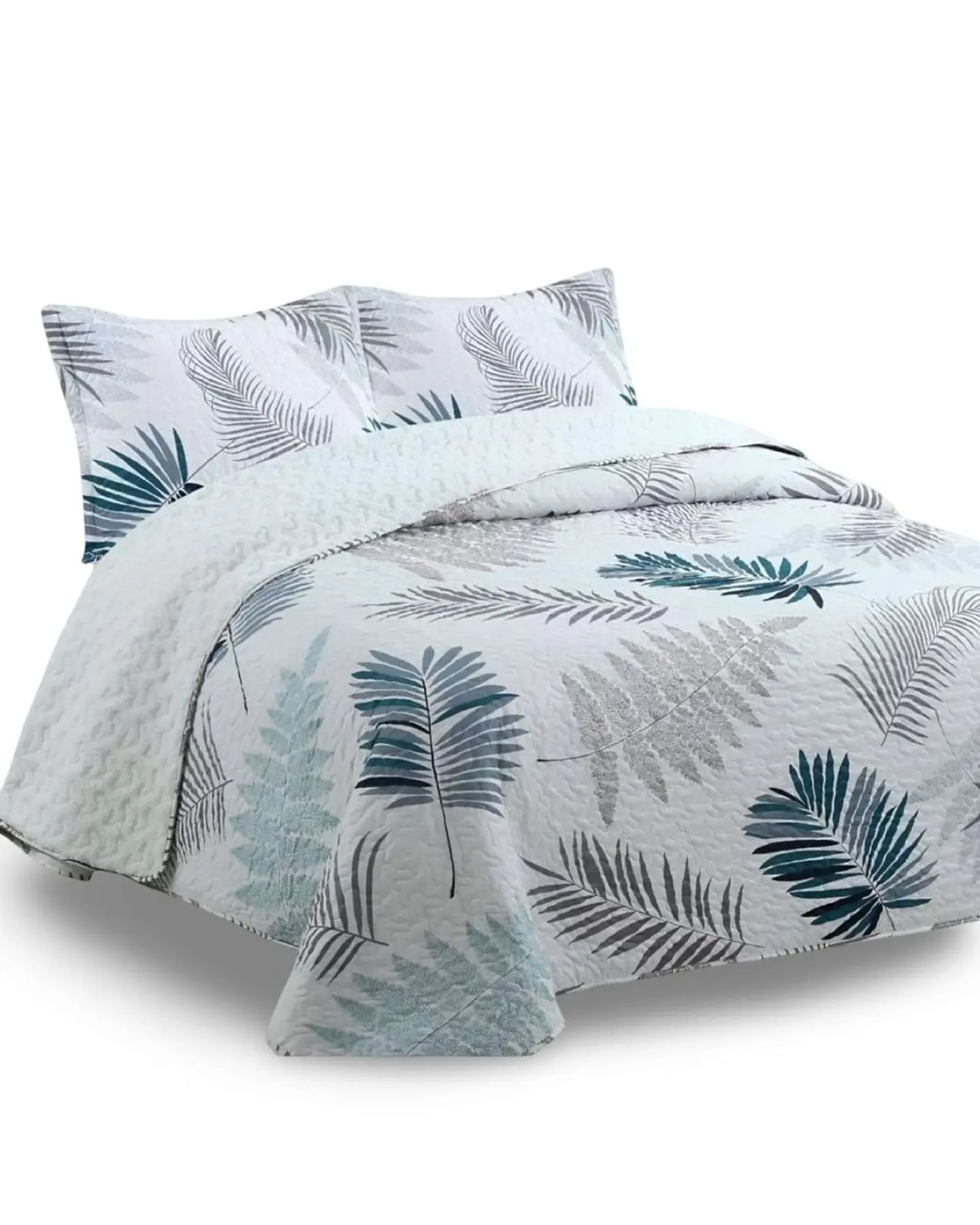 Cubrecama Quilt King Con Chiporro Diseño Elegante 250x270cm 5