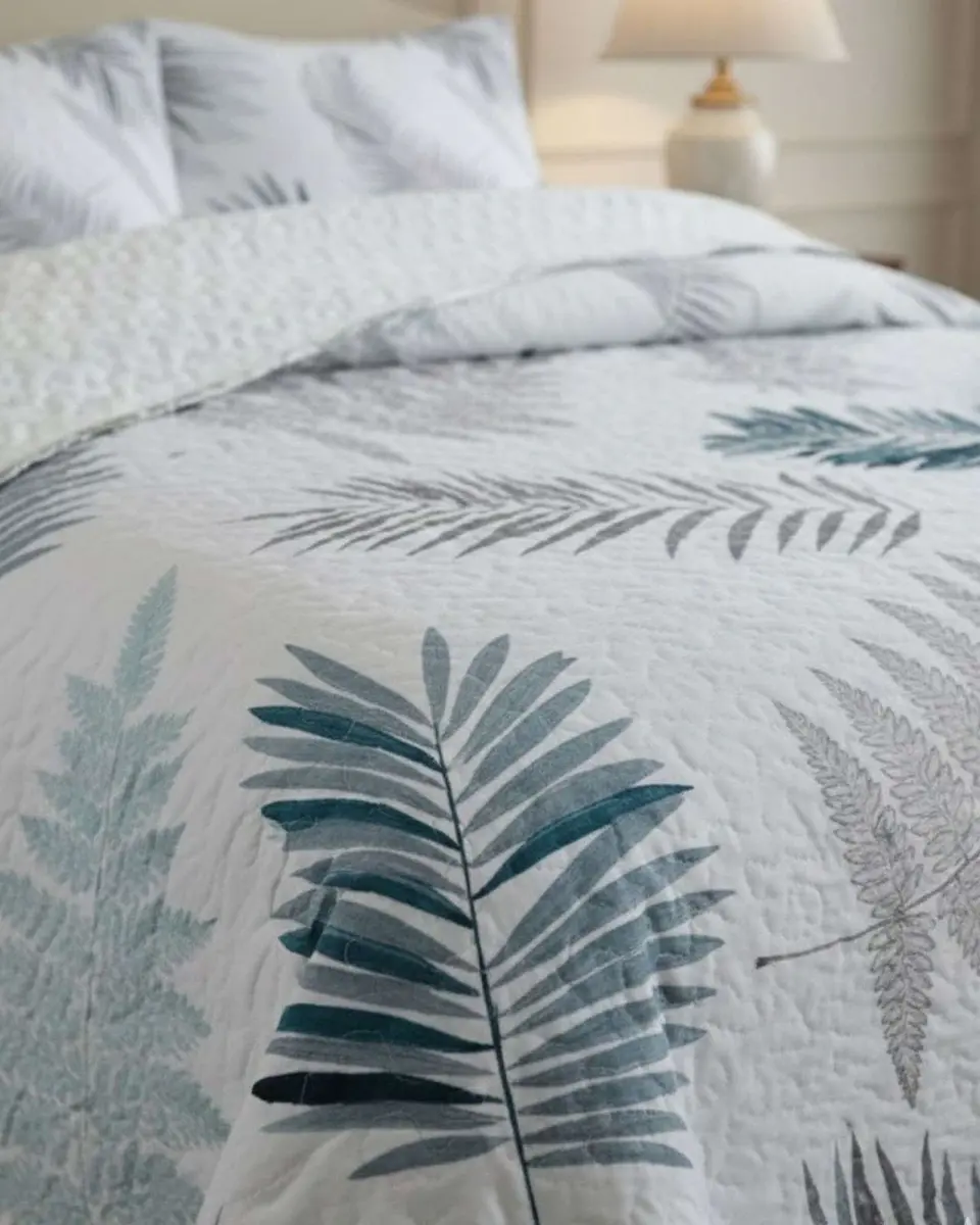 Cubrecama Quilt King Con Chiporro Diseño Elegante 250x270cm 6
