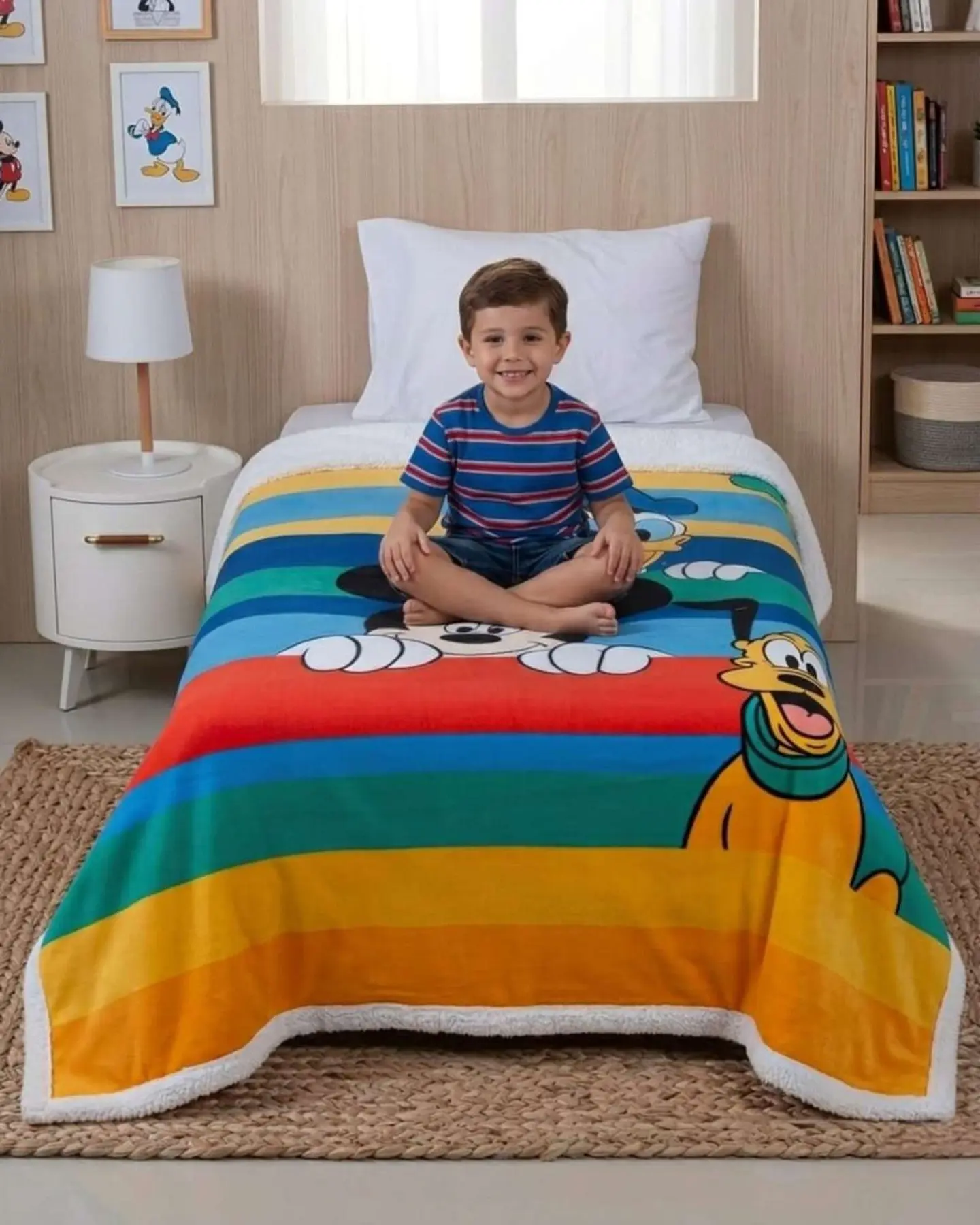 FRAZADAS POLAR SHERPA PLAZA Y MEDIA 5