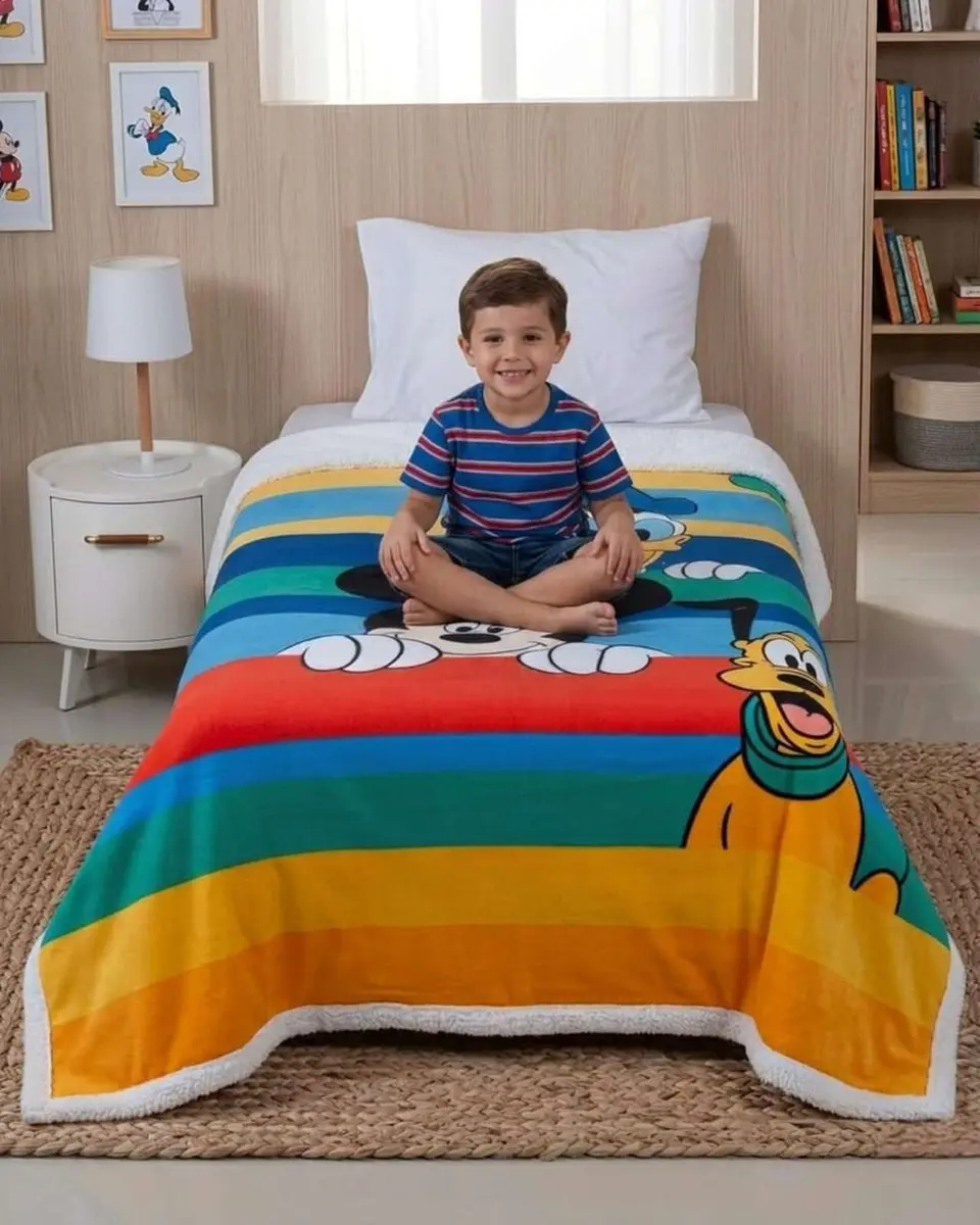 FRAZADAS POLAR SHERPA PLAZA Y MEDIA 5