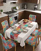 Juego De Mantel Antimanchas 140x220 + 6 Fundas De Silla - Miniatura 1