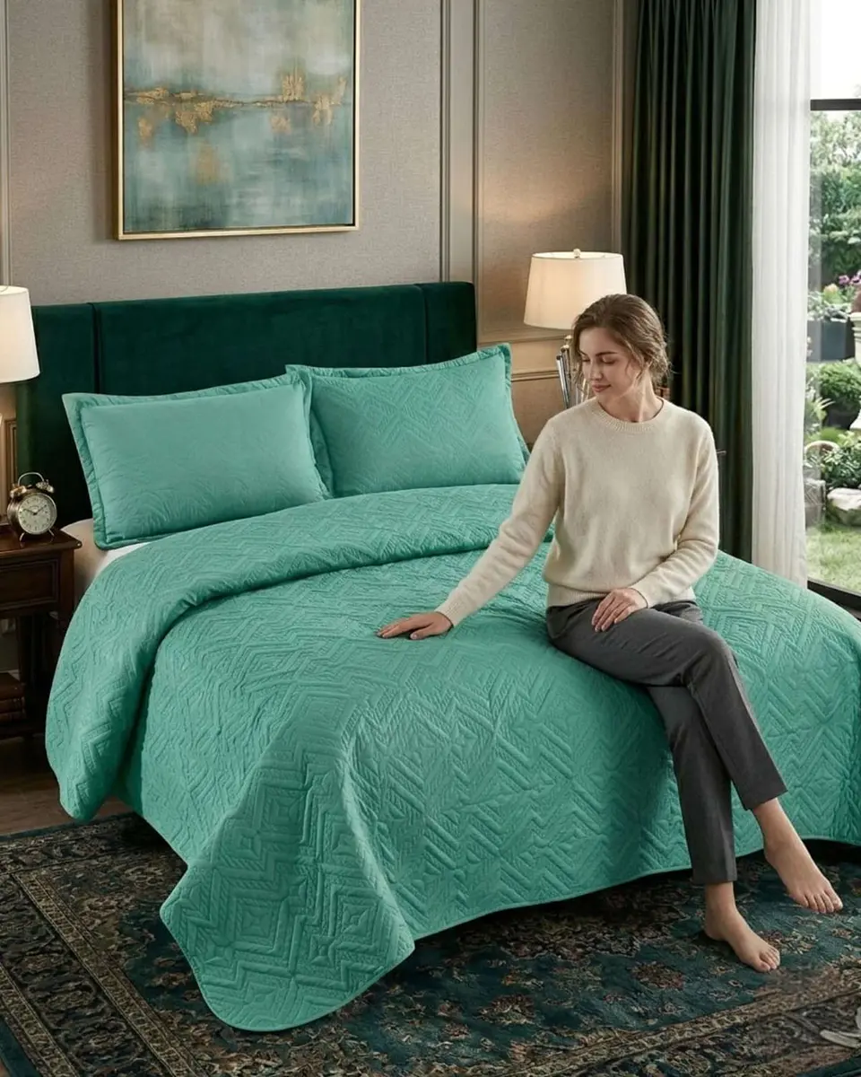 Quilt de Verano Transpirable, Ligero y Elegante plaza y media 1