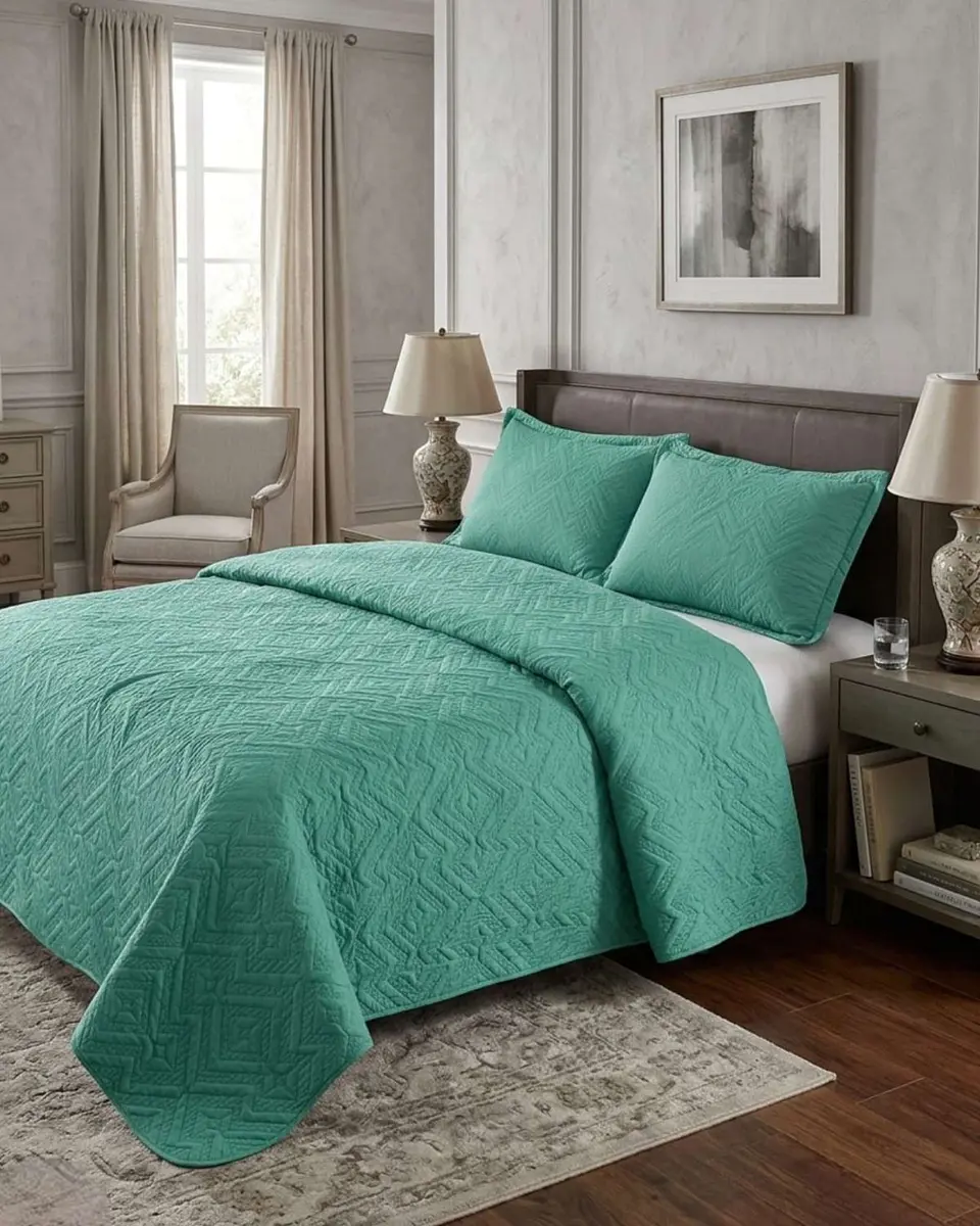 Quilt de Verano Transpirable, Ligero y Elegante plaza y media 7