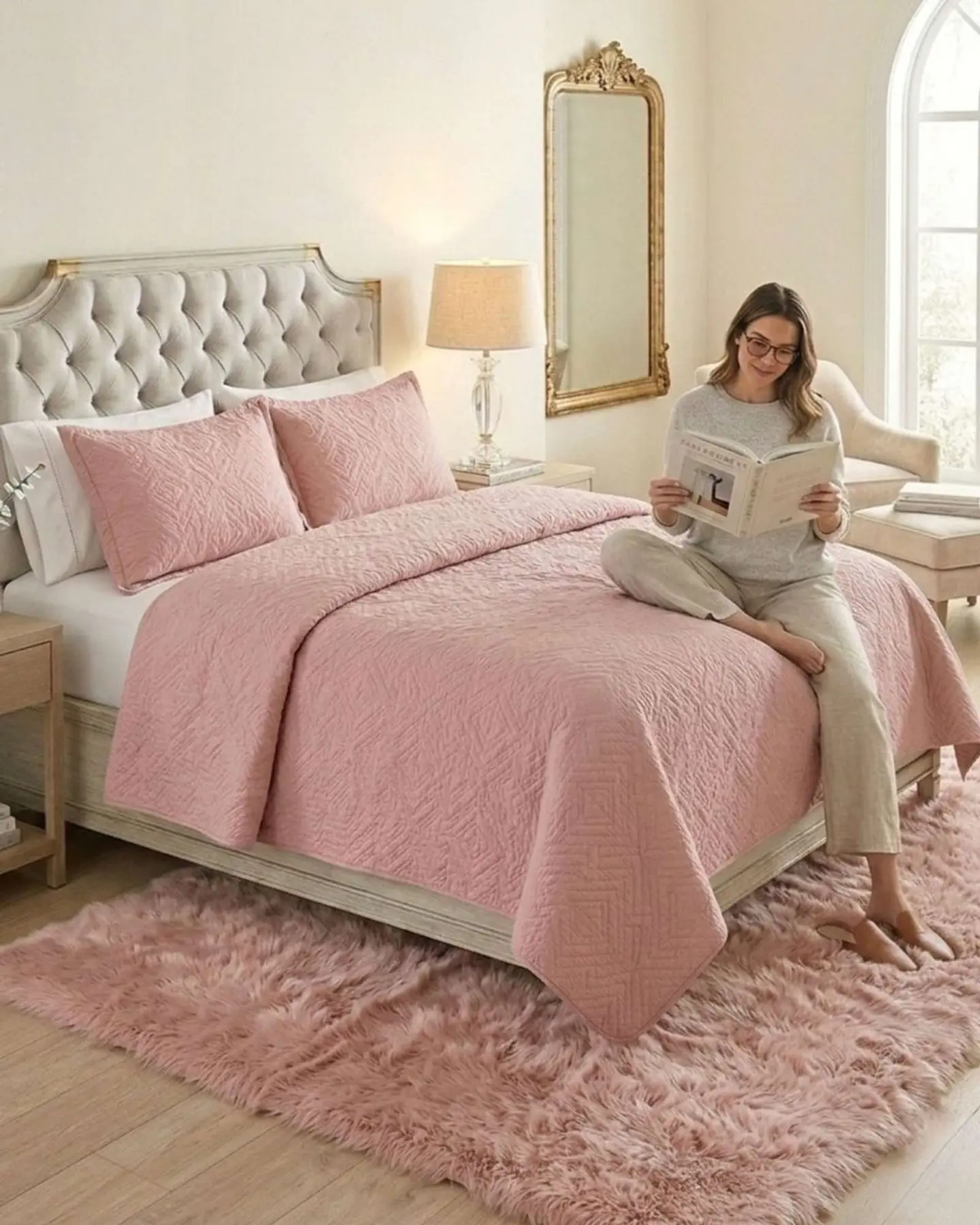 Quilt de Verano Transpirable, Ligero y Elegante plaza y media 1