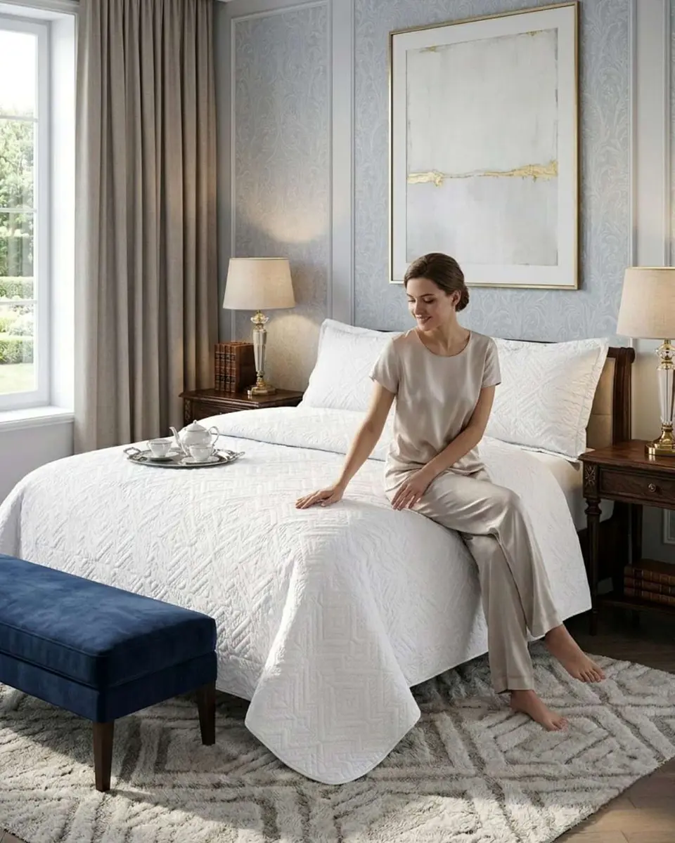 Quilt de Verano Transpirable, Ligero y Elegante 2 plazas 1