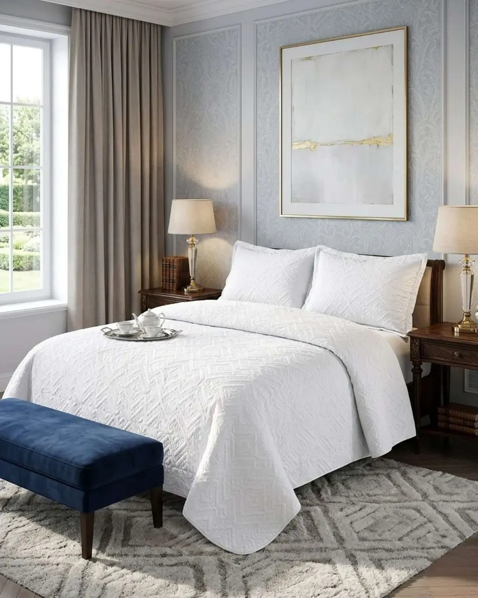 Quilt de Verano Transpirable, Ligero y Elegante 2 plazas 2