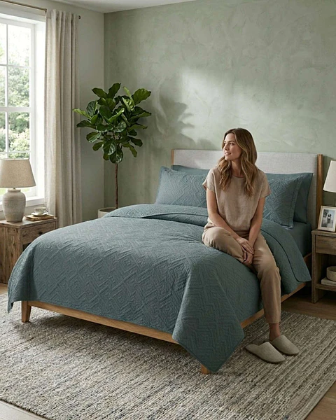 Quilt de Verano Transpirable, Ligero y Elegante 2 plazas