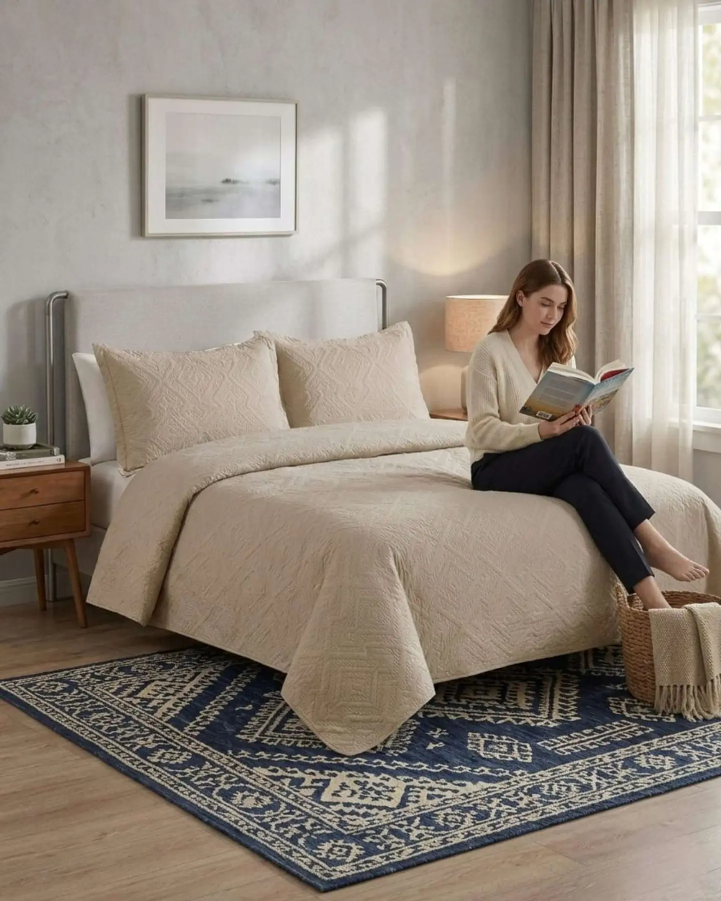 Quilt de Verano Transpirable, Ligero y Elegante king 5
