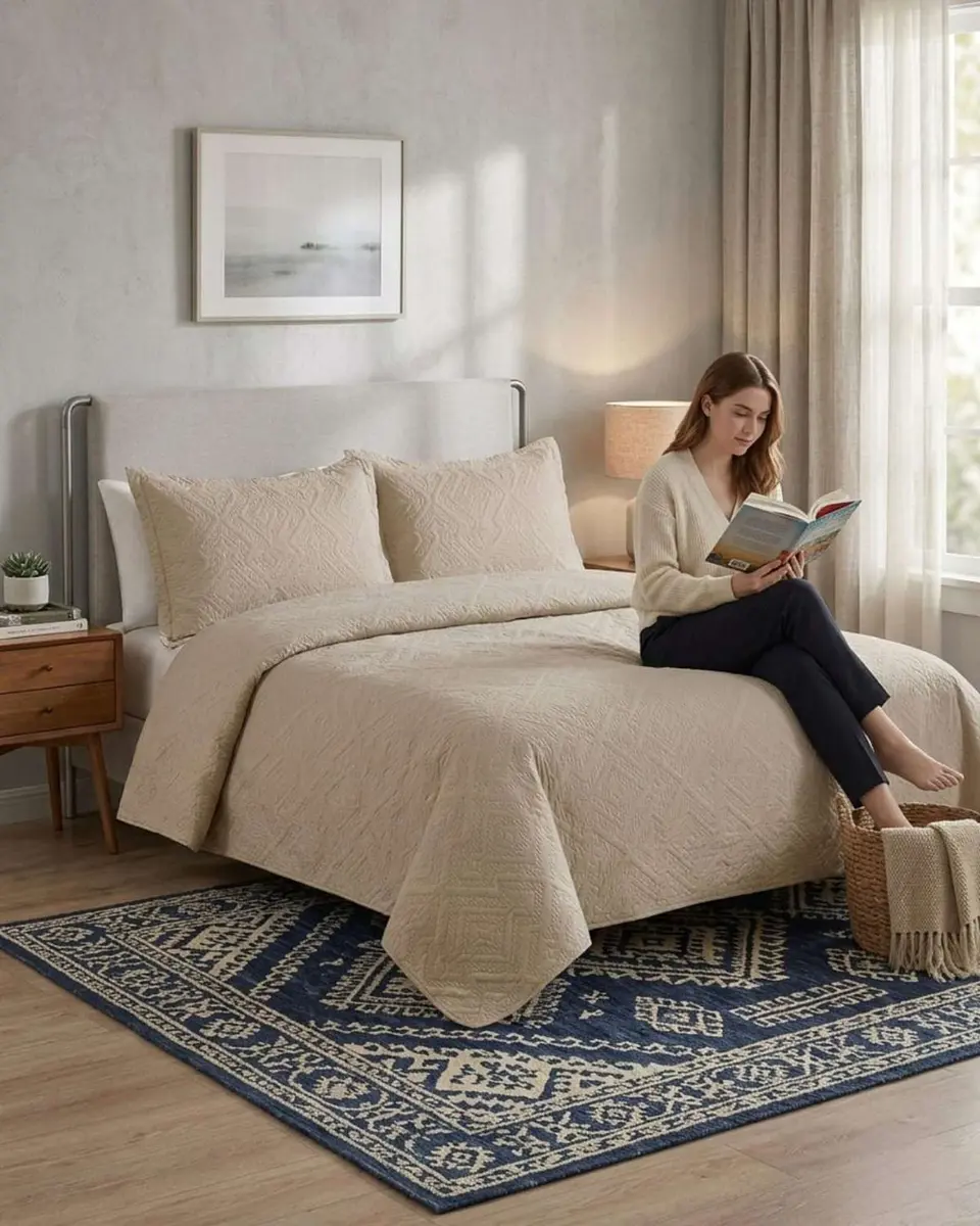 Quilt de Verano Transpirable, Ligero y Elegante king 5