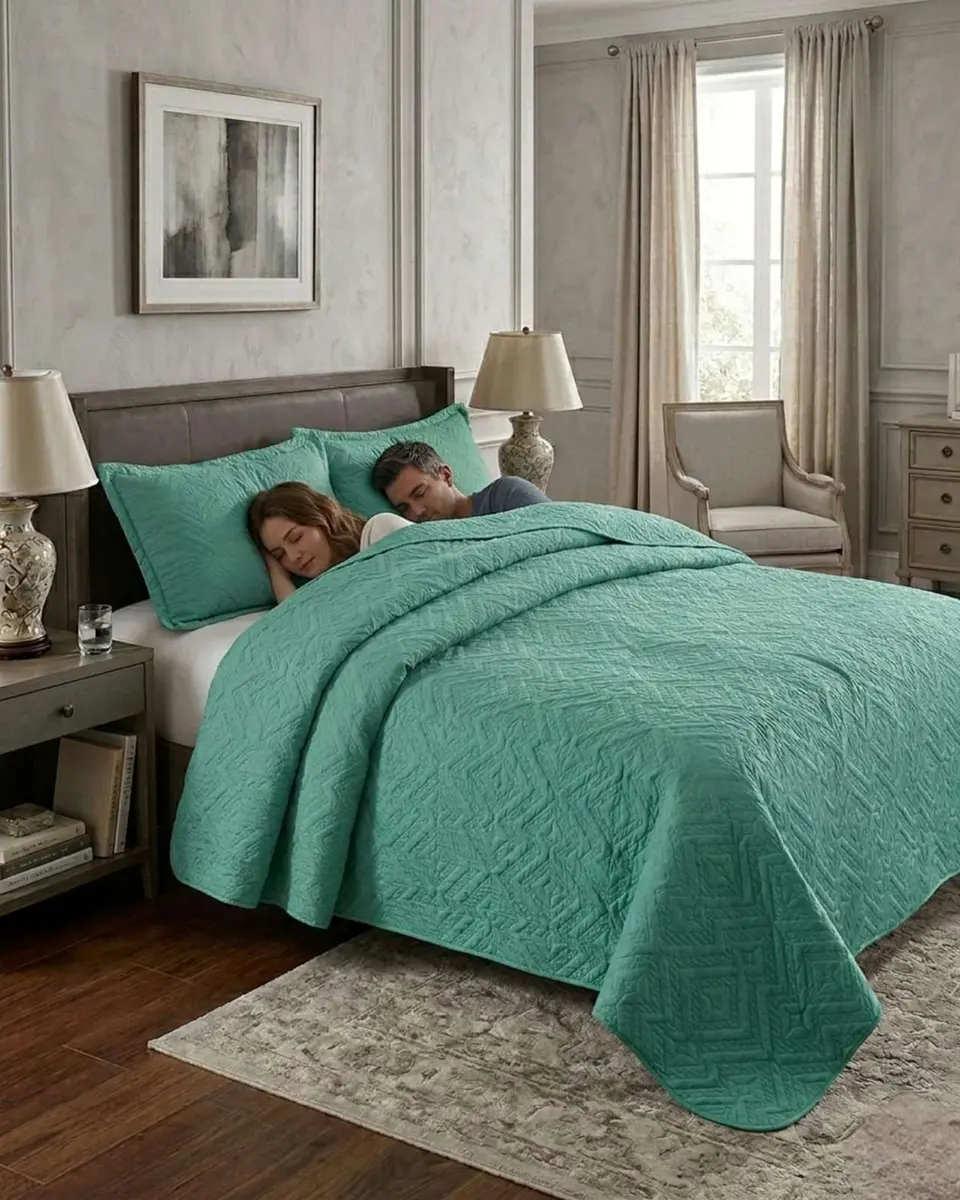 Quilt de Verano Transpirable, Ligero y Elegante king 4