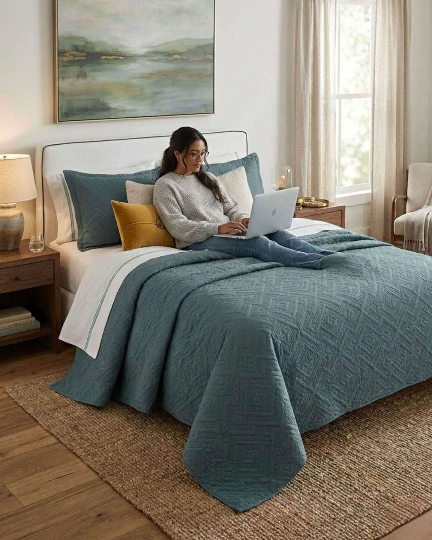 Quilt de Verano Transpirable, Ligero y Elegante king 6