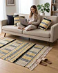 Pack Alfombra 60x90 cm + 2 Fundas de Cojín con Bordado Tufting y Flecos - Miniatura 1